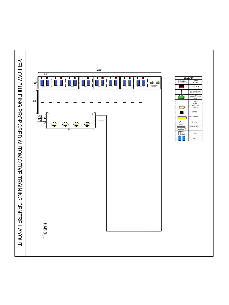 Yellow Building Layout-Model | PDF