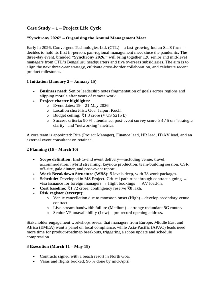 1 CS PLC | PDF | Project Management | Business