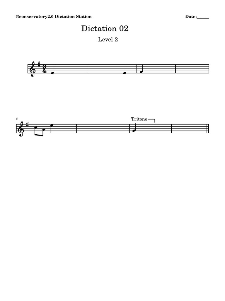 Dictation 02, Level 2 | PDF