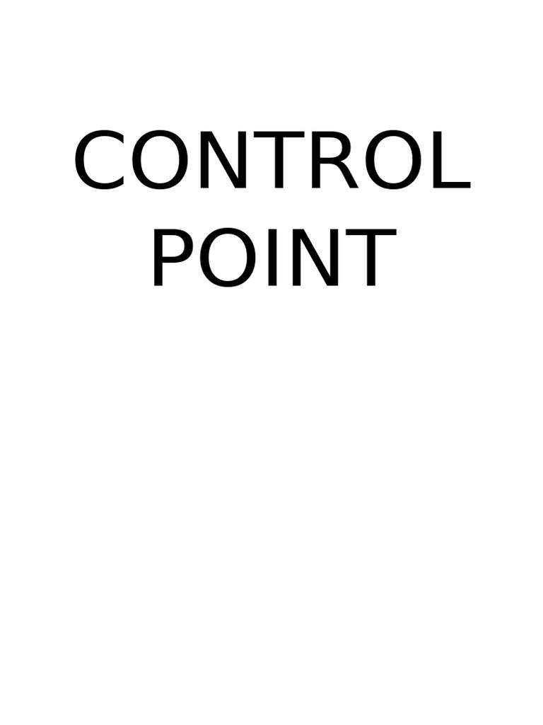 Control Point | PDF