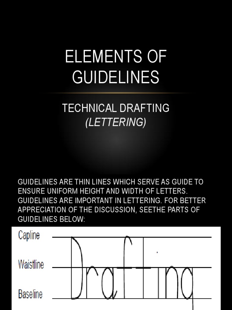 Lettering Guidelines in Technical Drafting | PDF | Home & Garden