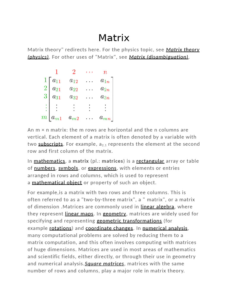 Maths Assignment1 Matrices | PDF | Matrix (Mathematics) | Determinant
