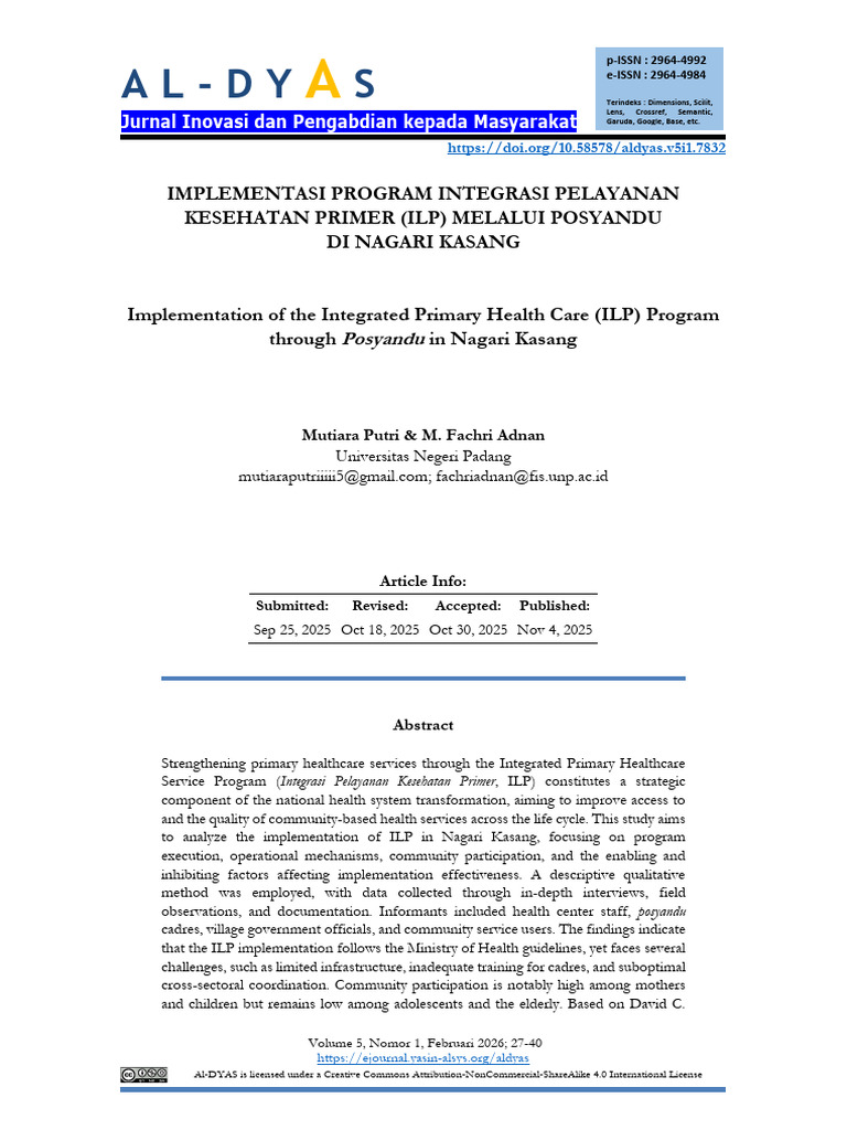 Implementasi Program Integrasi Pelayanan Kesehatan | PDF