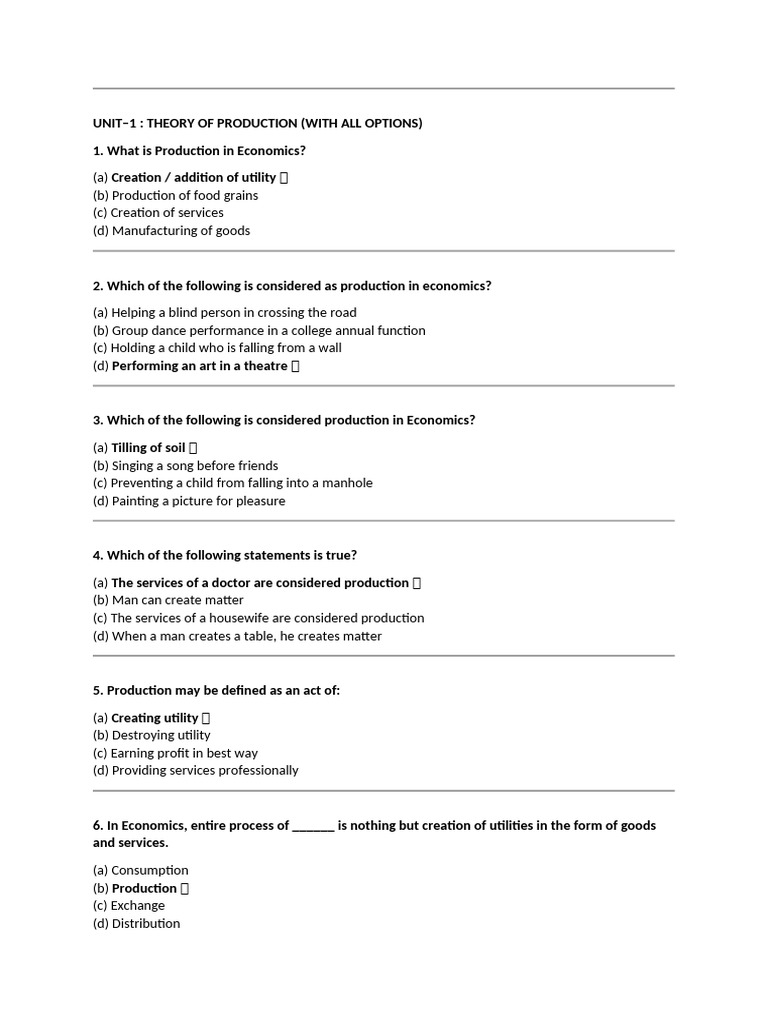 Chapter 3 Theory of Production and Cost | PDF | Profit (Economics ...