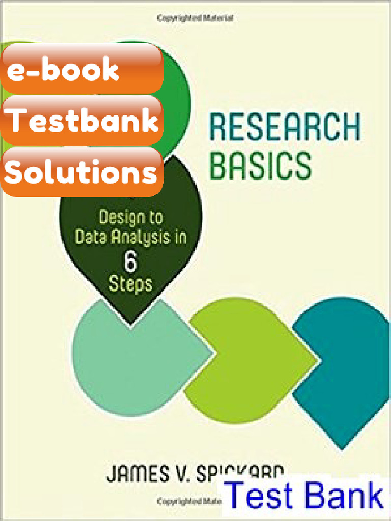 Testbank Research Basics Design to Data Analysis in Six Steps 1st ...