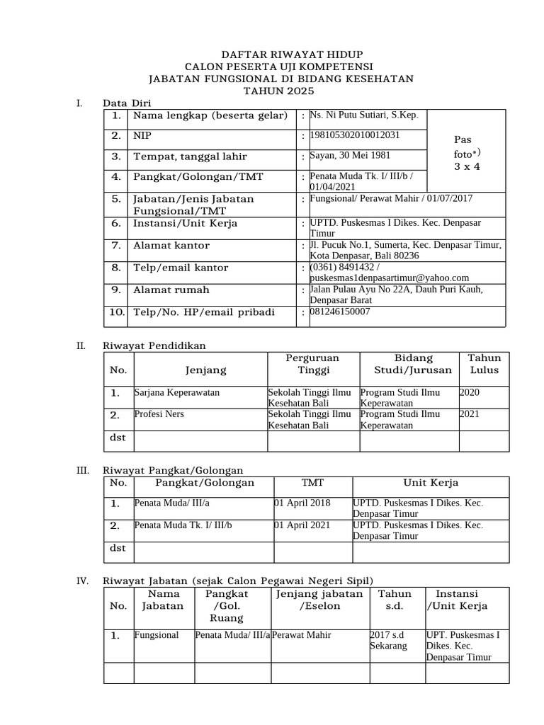 Format DRH Ujikom-Pusut Fix | PDF