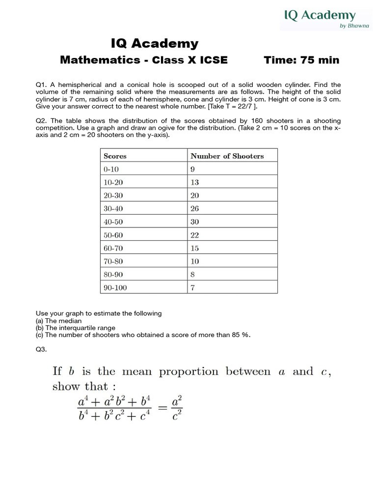 IQ Maths | PDF