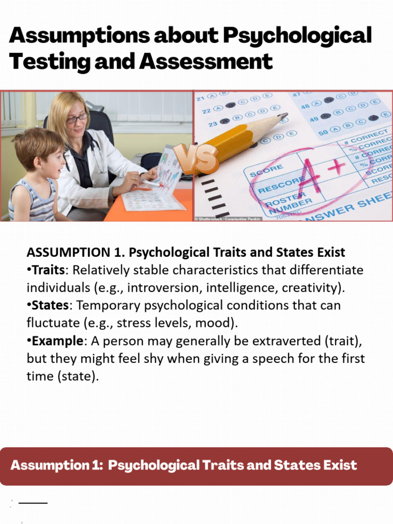 W2 - Assumptions in Psych Assessment | PDF | Sampling (Statistics ...