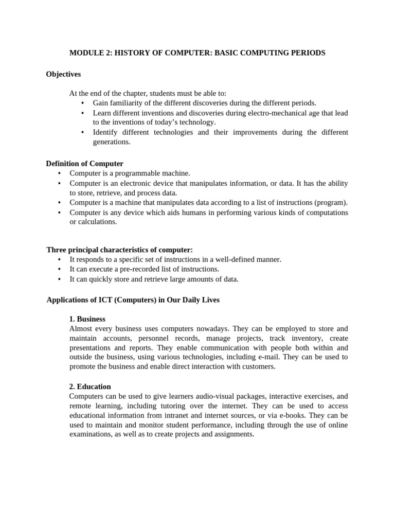Living in It Era MODULE 2 | PDF | Computing | Office Equipment