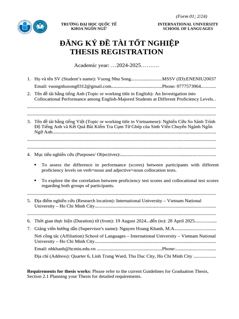 Form 1 | PDF