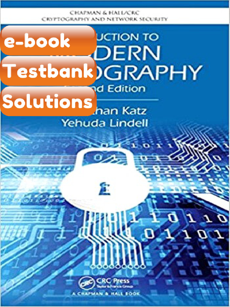Testbank Introduction To Modern Cryptography 2nd Katz Ebook Solutions ...