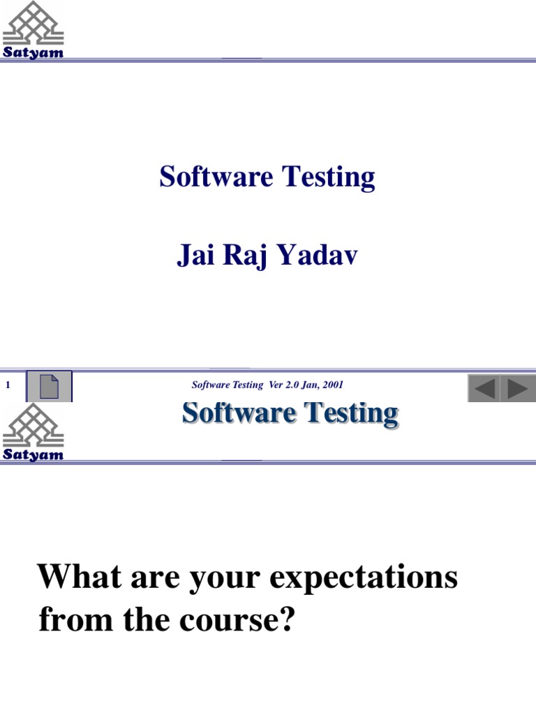 Software testing pdf software testing unit testing