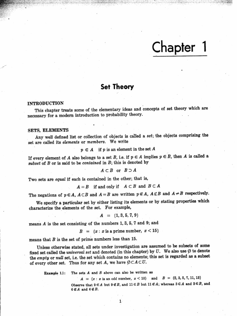Shaum Outline Prob Set Theory | PDF