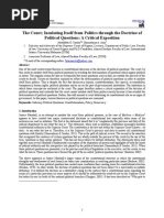 The Court; Insulating Itself From Politics Through the Doctrine of Political Questions