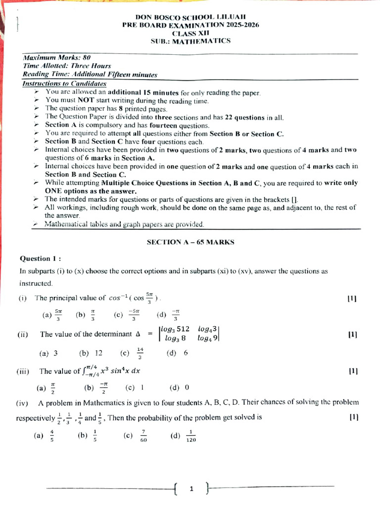 Maths Pre Dbl | PDF