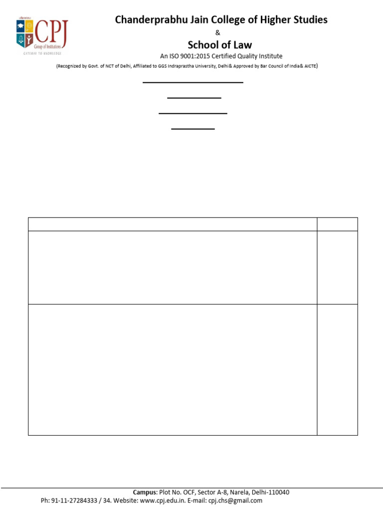 Assignment-Llb 304 Ballb (A+b) &bballb 260204 100847 | PDF | Evidence ...