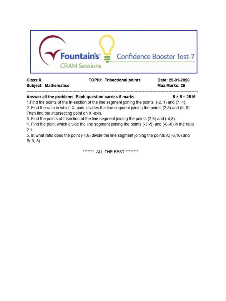 Math Day7 Test-7 | PDF