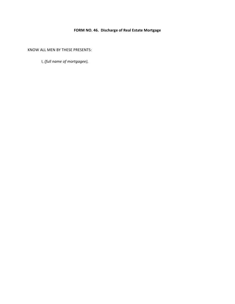 Chattel Mortgage Discharge Form | PDF