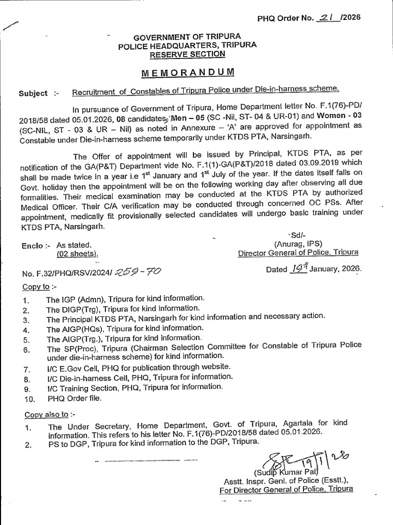 Recruitment - Constable | PDF