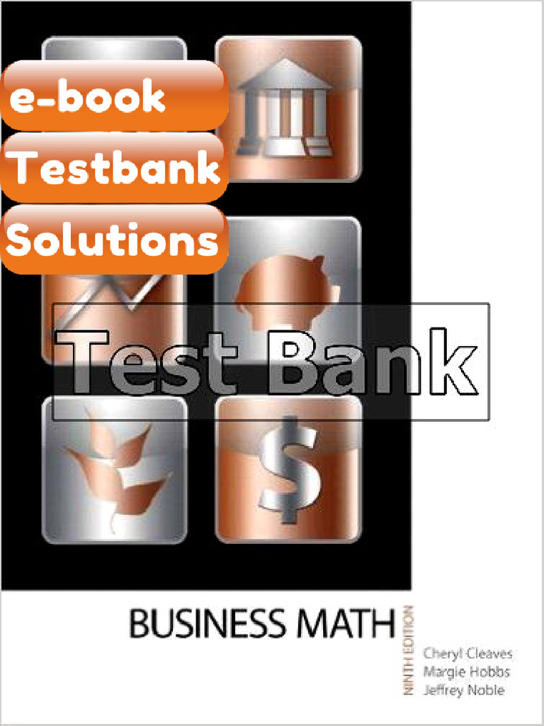 Testbank Business Math 9th Edition Cleaves | PDF | Present Value ...