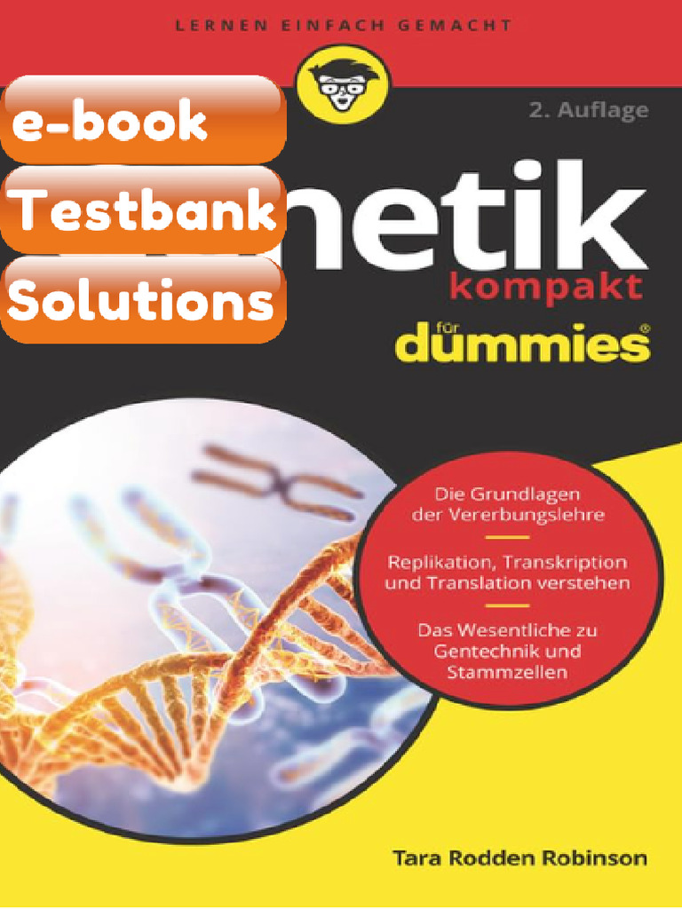 Testbank Genetik Kompakt FR Dummies 2nd Edition Download | PDF ...
