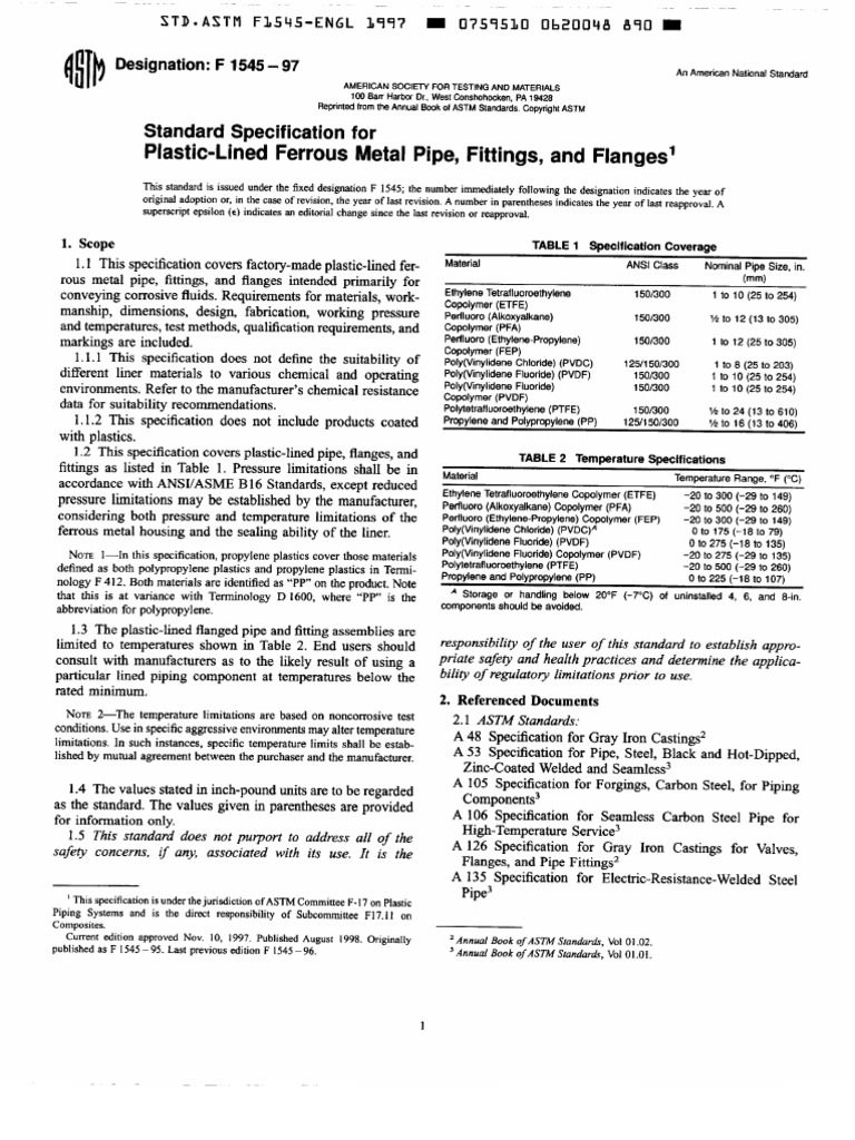 Astm f1545 | PDF
