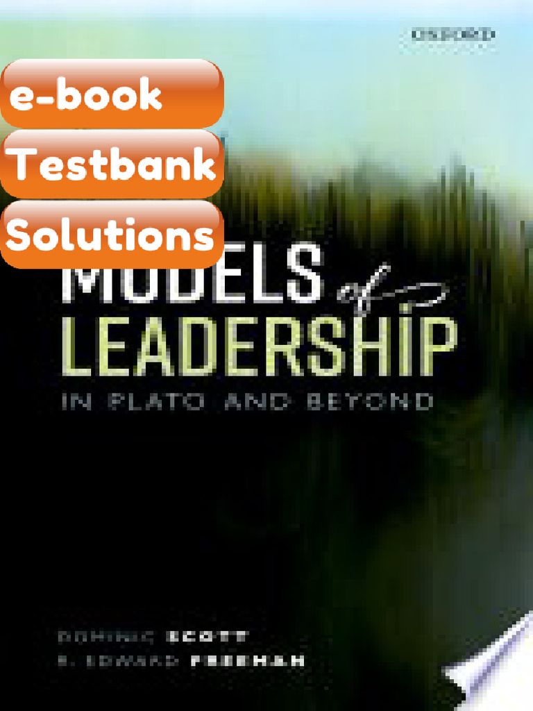 Testbank Models of Leadership in Plato and Beyond Download | PDF ...