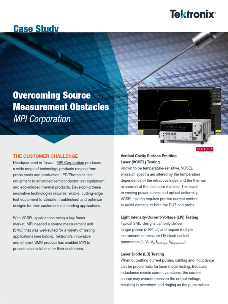 1kw-61698-0 2601b-Pulse Mpi Case Study | PDF | Laser | Laser Diode