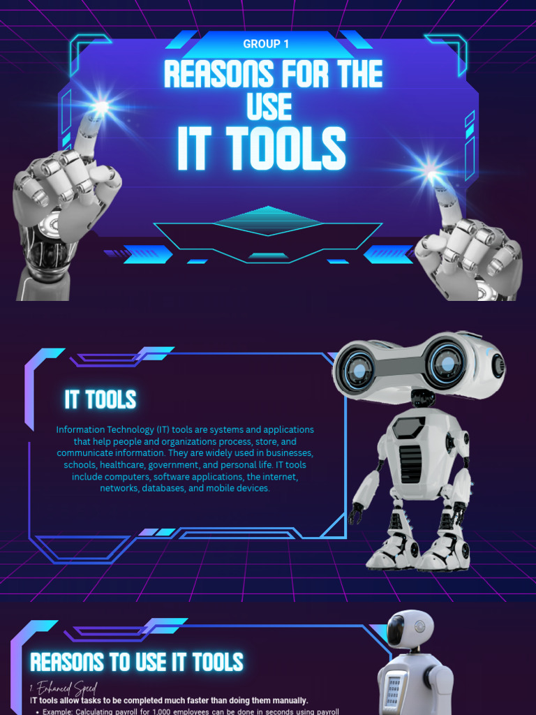 Black and Blue Modern Technology Presentation | PDF | Enterprise ...