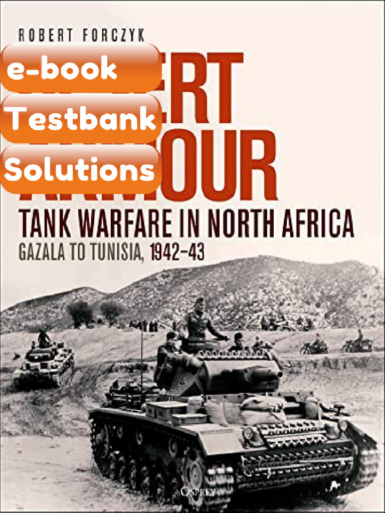 Testbank Desert Armour Tank Warfare in North Africa Gazala to Tunisia ...