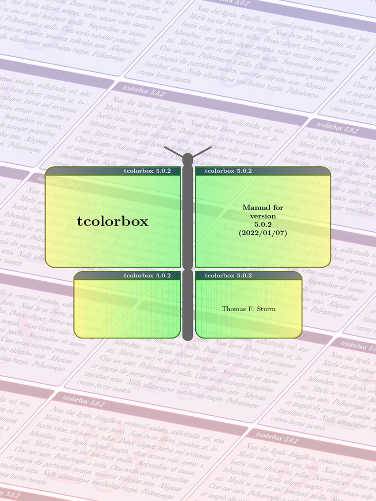 Tcolorbox CTAN Manual Documentation For The Latex Package | PDF | Text