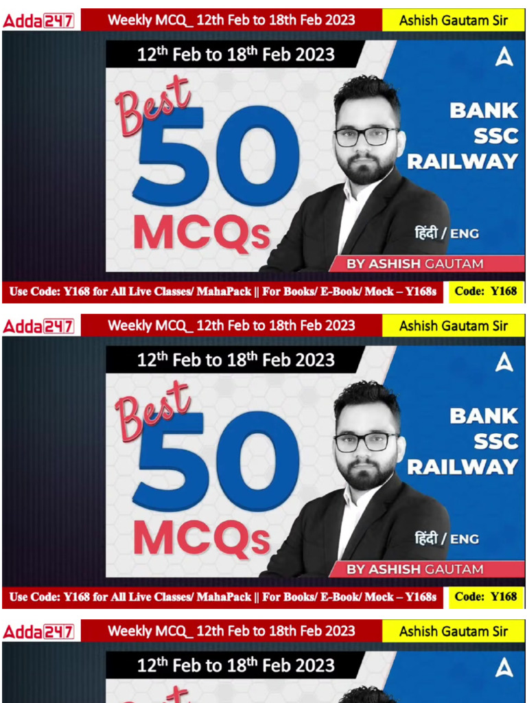 Weekly Current Affairs 2023 _ 12 Feb to 18 Feb 2023 BEST 50 Current ...