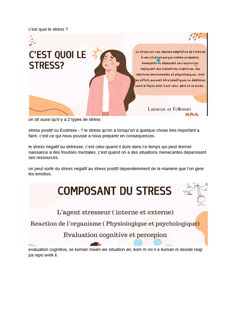 C'est Quoi Le Stress PDF — free download