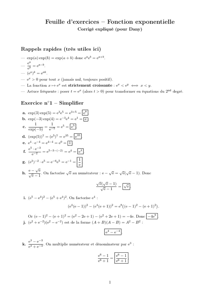 Math Exercices 260111 2 | PDF | Mathématiques | Algèbre