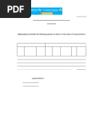 Nominee Addition Form for Bank Deposits | PDF