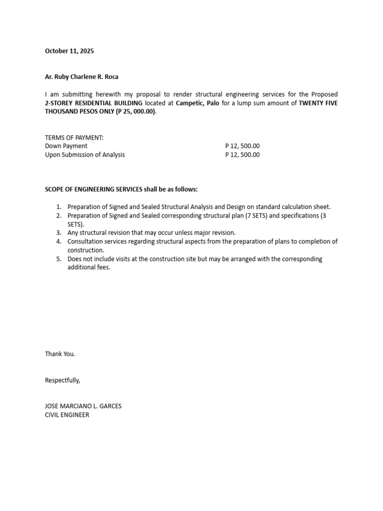 2-STOREY Residential Building Ilagan Proposal | PDF