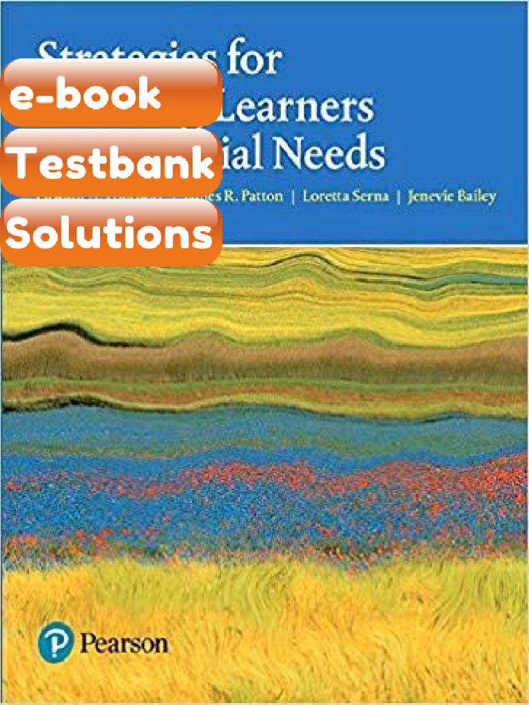 Testbank Strategies For Teaching Learners With Special Needs 11th ...
