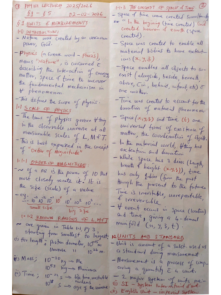 Phy 101 PDF | PDF