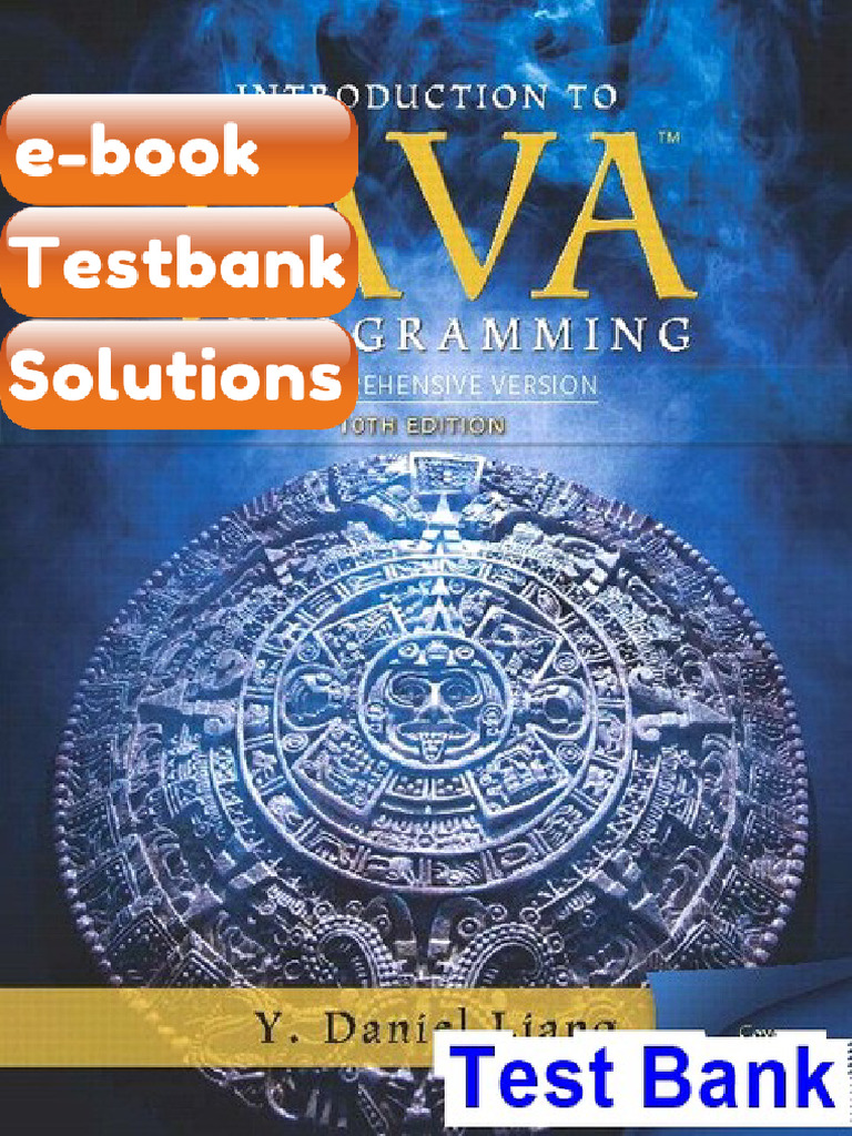 Testbank Introduction To Java Programming Comprehensive Version 10th ...
