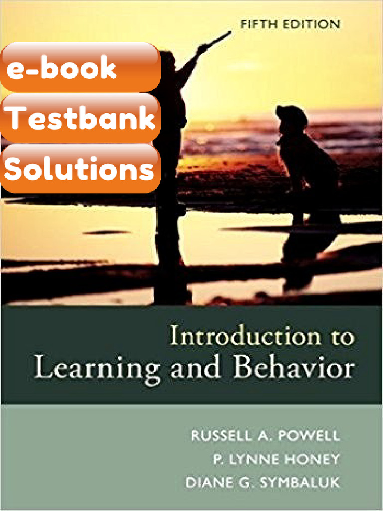 Testbank Introduction To Learning and Behavior 5th Edition Fast ...