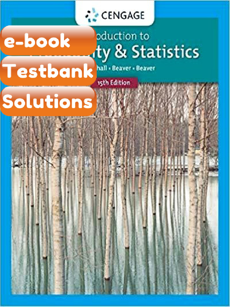 Testbank Introduction To Probability and Statistics 15th Edition Fast ...