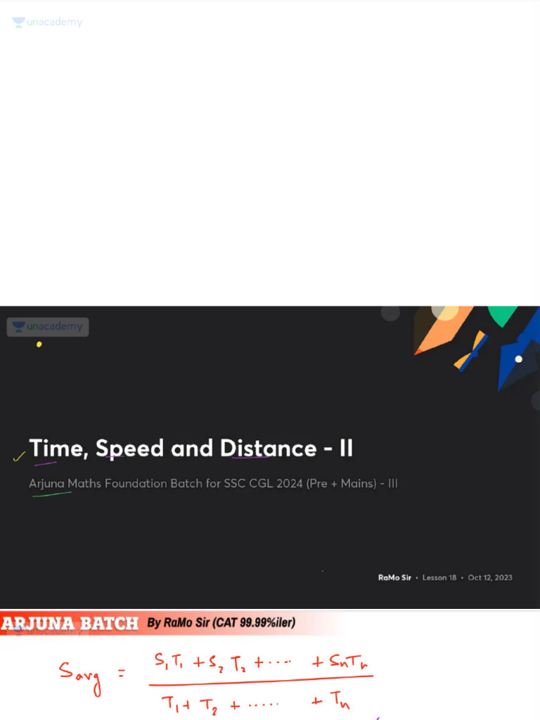 Time Speed and Distance II With Anno | PDF