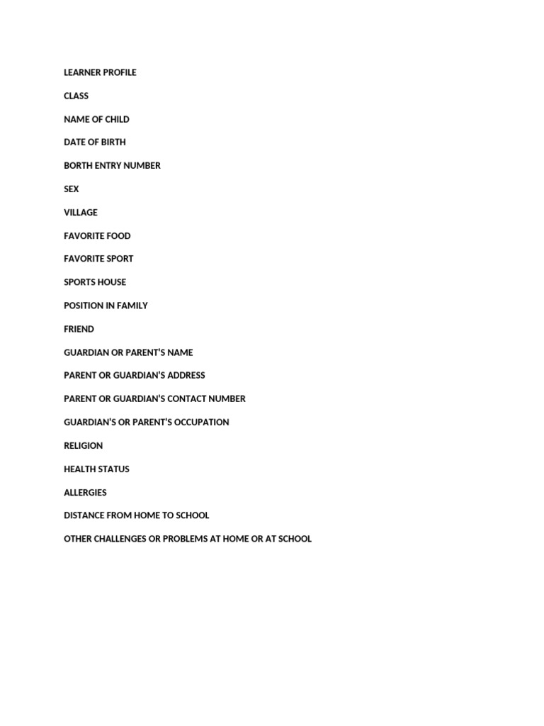 Learner Profile Ghs | PDF