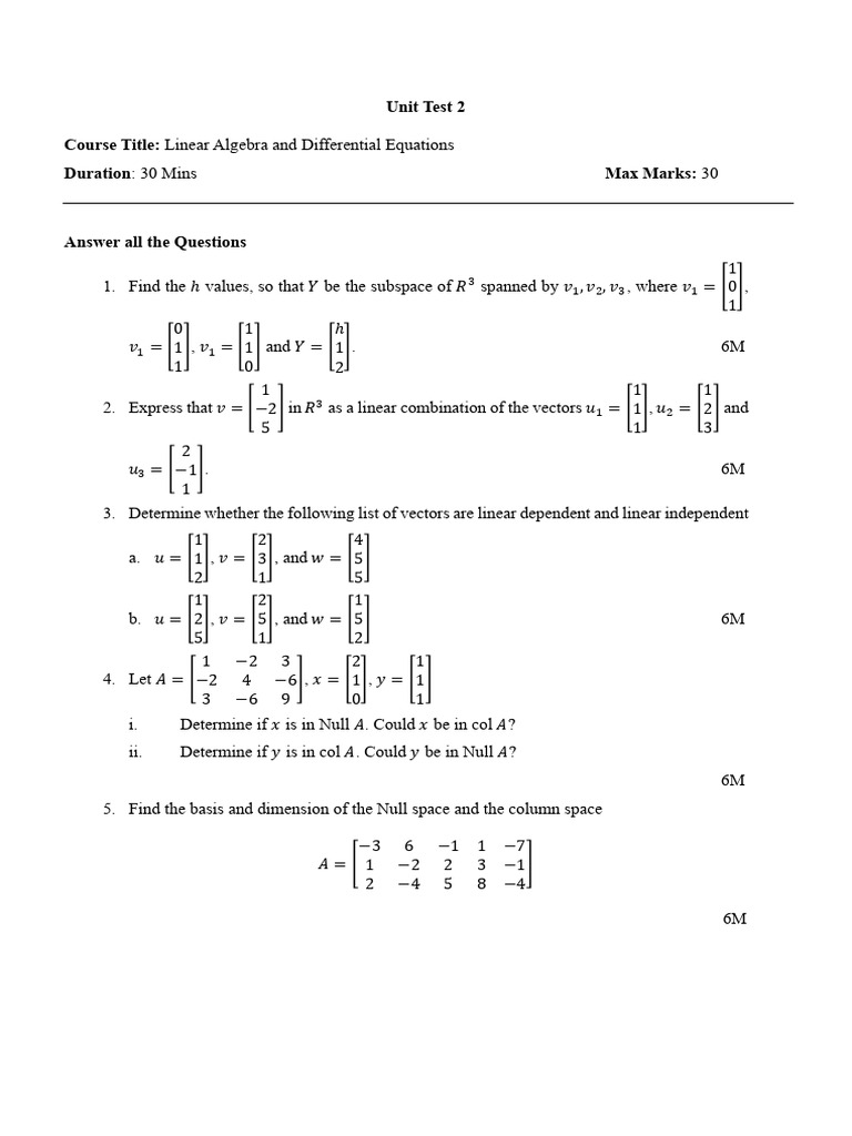 Unit Test 2 | PDF