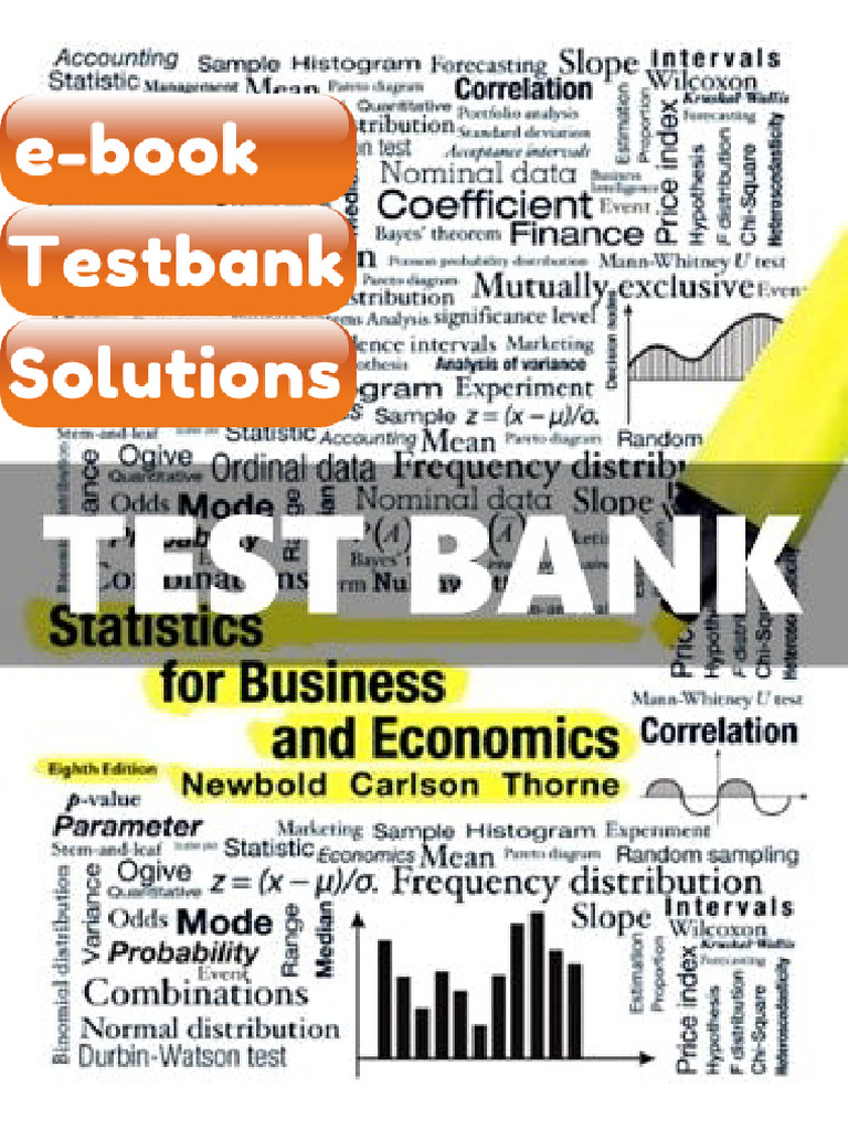 Testbank Statistics for Business and Economics 8th Edition Newbold E ...