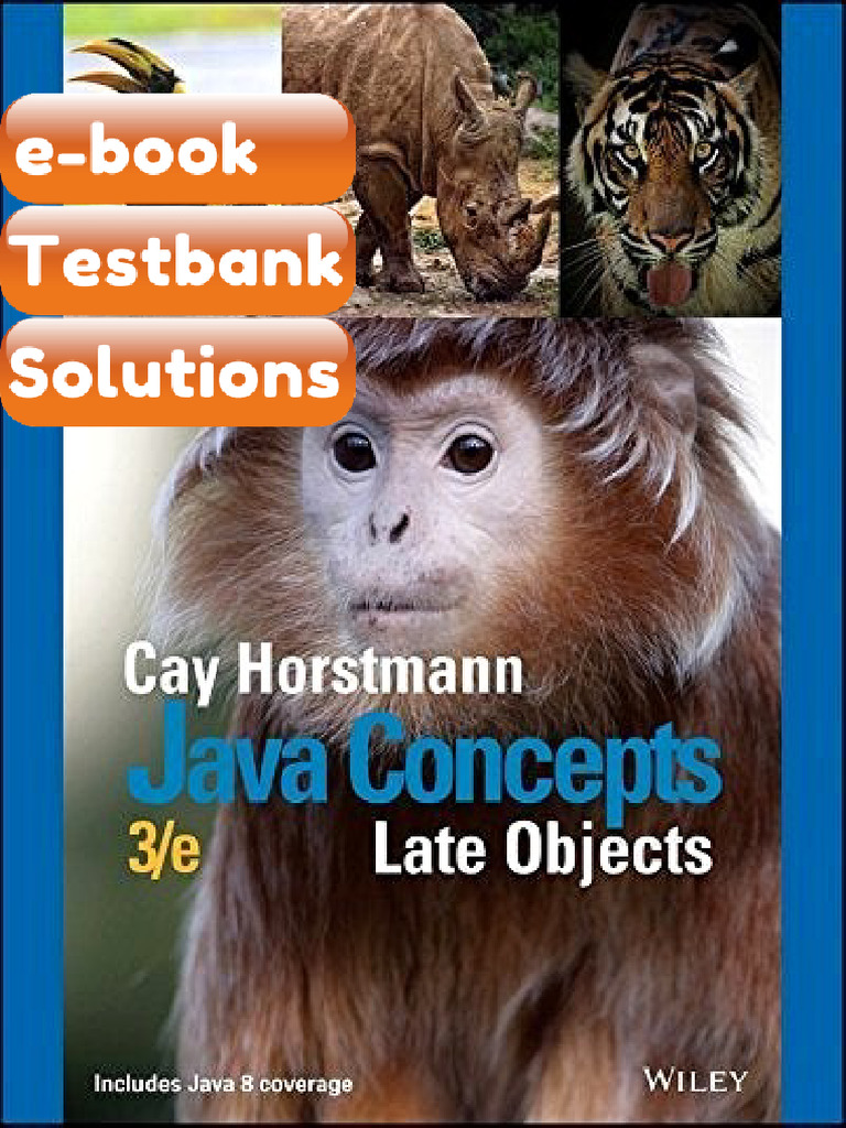 Testbank Java Concepts Late Objects 3rd Edition Fast Download | PDF ...