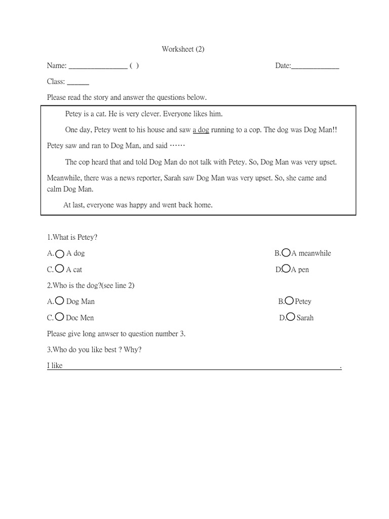 Worksheet 2 | PDF