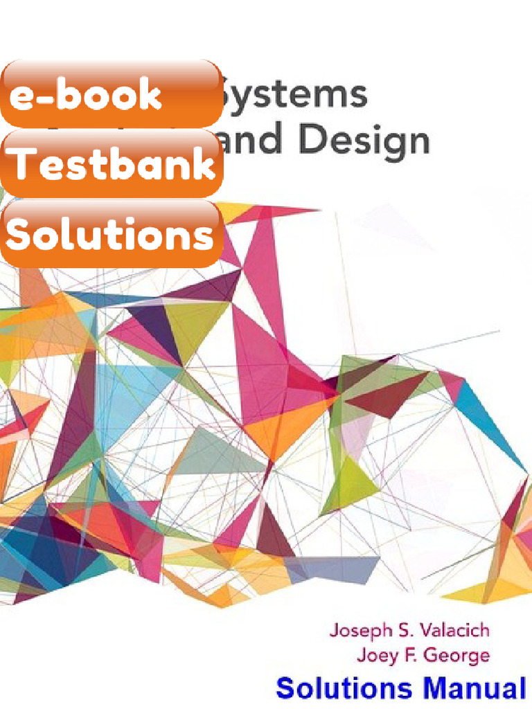 Testbank Modern Systems Analysis and Design 8th Edition Valacich | PDF ...