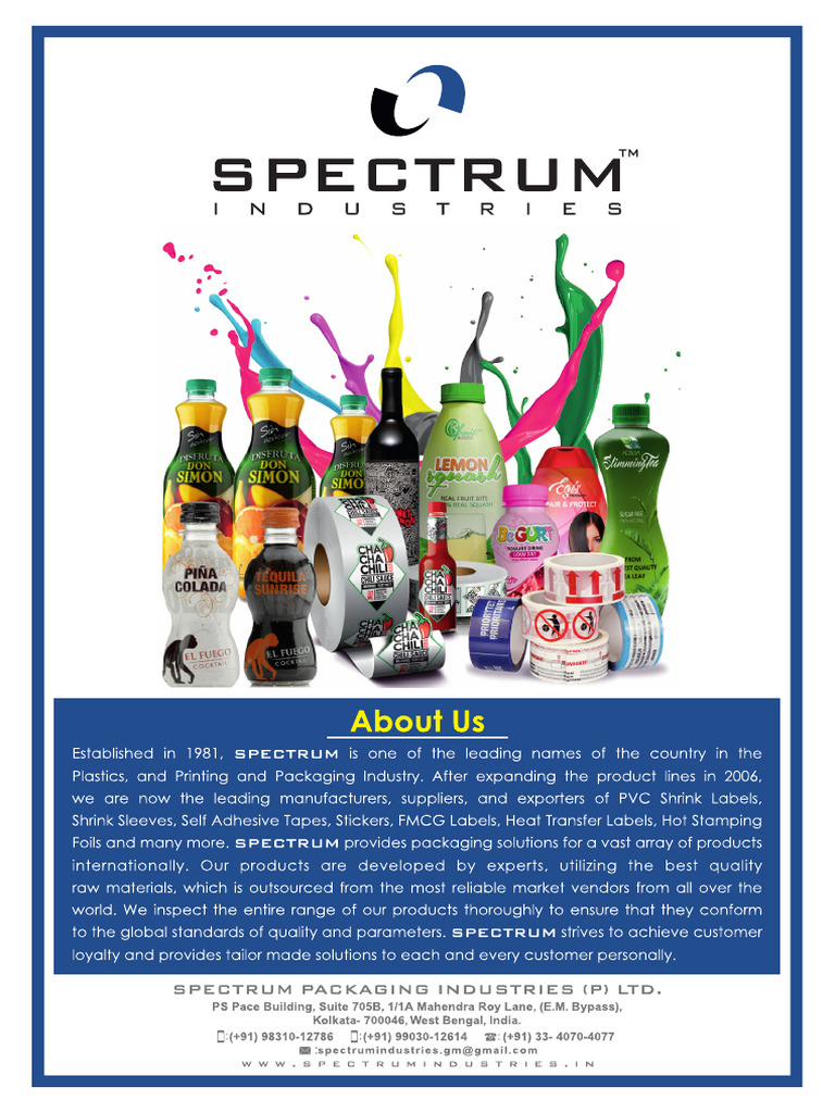 Spectrum Catalogue | PDF