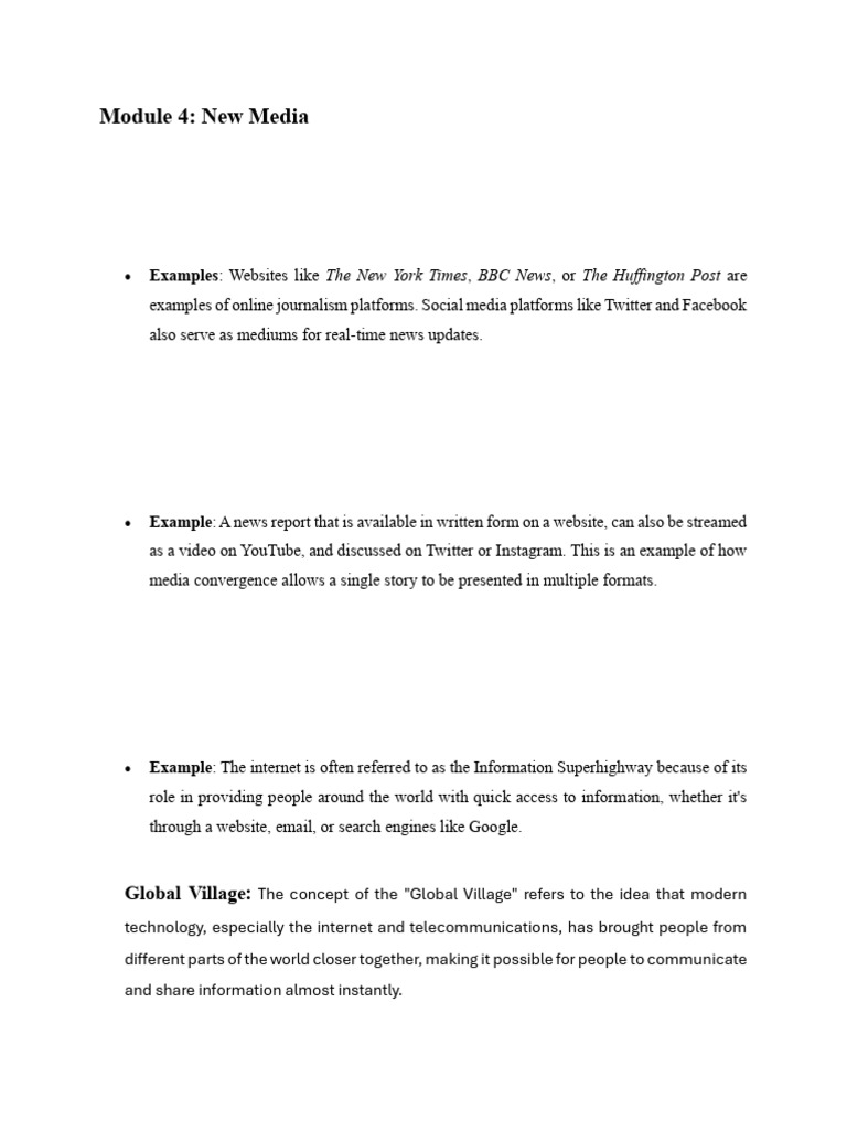 Em Module 4 | PDF | New Media | Popular Culture & Media Studies